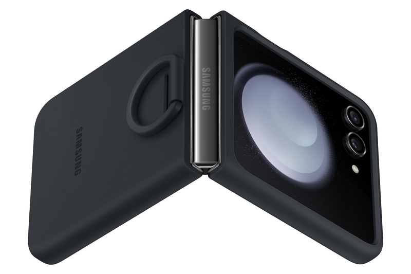 Samsung Flip 5 Silicone Case With Ring - Indigo
