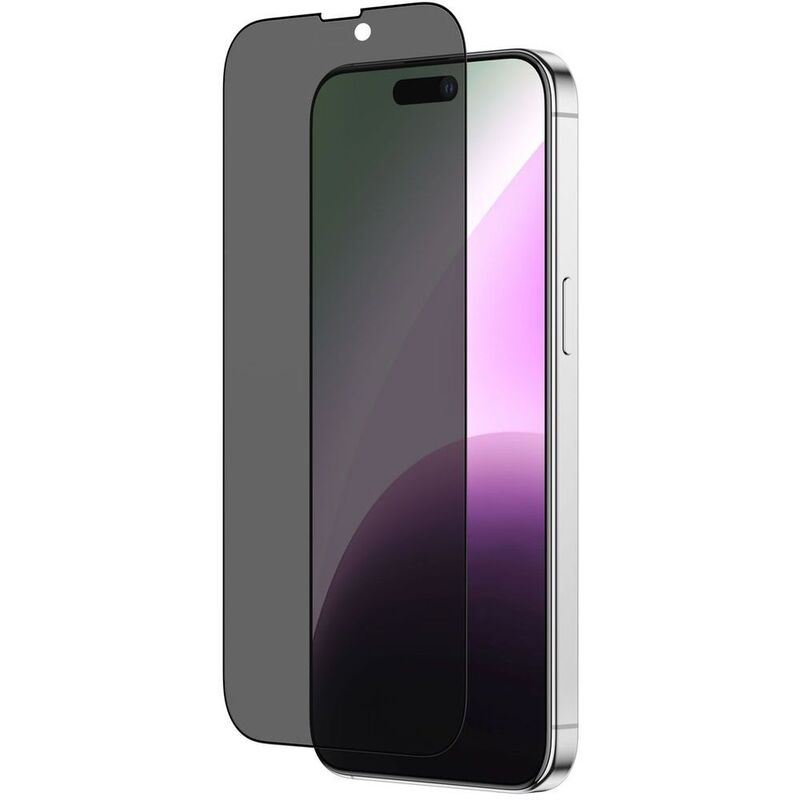 AmazingThing 3D Fully Covered Radix Privacy Glass Screen Protector for iPhone 15 Pro