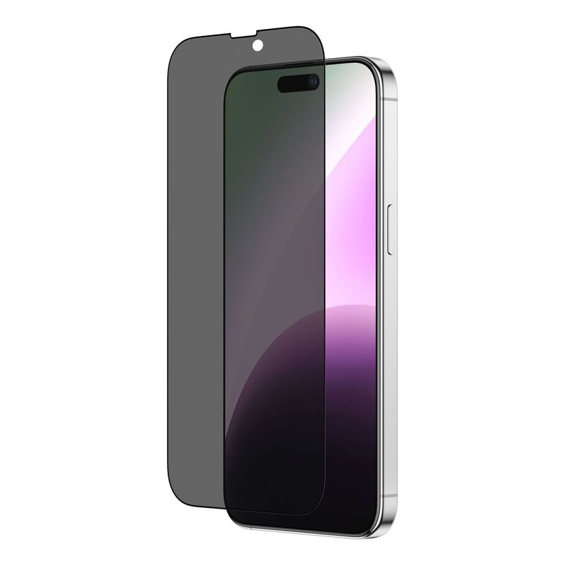 AmazingThing 3D Fully Covered Radix Privacy Glass Screen Protector for iPhone 15 Pro Max