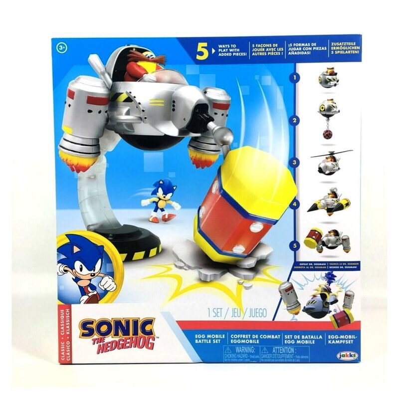 Jakks Pacific Sonic The Hedgehog Egg Mobile Battle Set