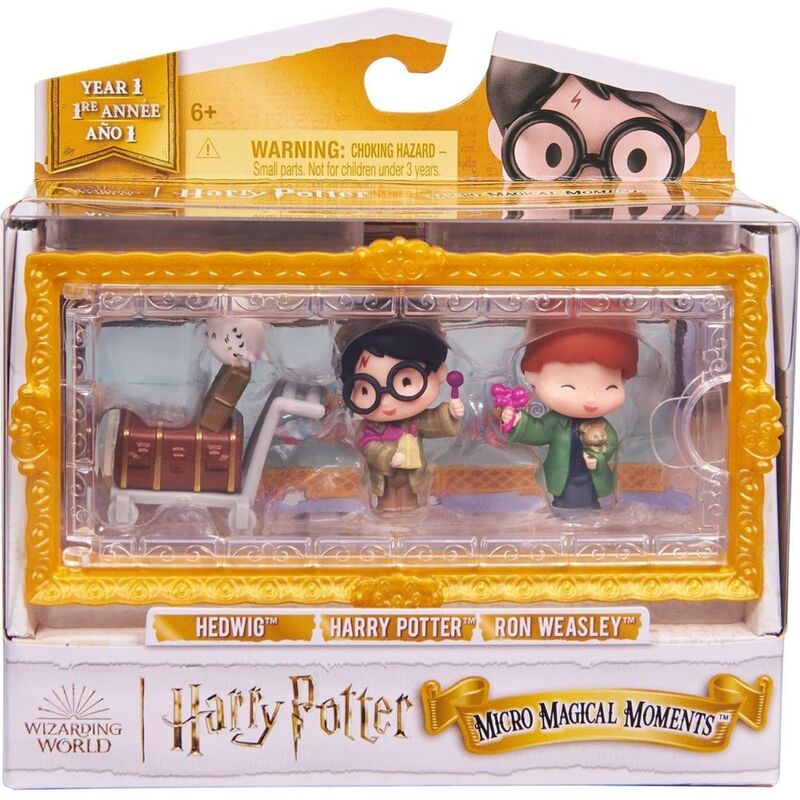 Spin Master Wizarding World Collectible Micro Magical Moments Harry/ Ron And Hedwig With Cart Figures (Pack of 3) Spin Master Wizarding World Collectible Micro Magical Moments Harry/ Ron And Hedwig With Cart Figures (Pack of 3)