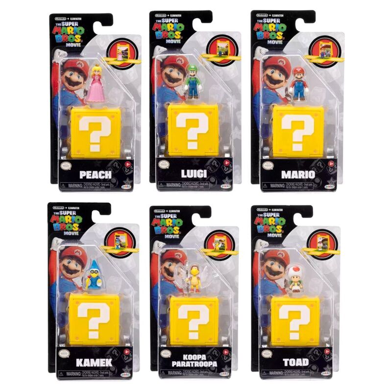 Jakks Pacific Nintendo Super Mario Movie Mini Figures Assorted