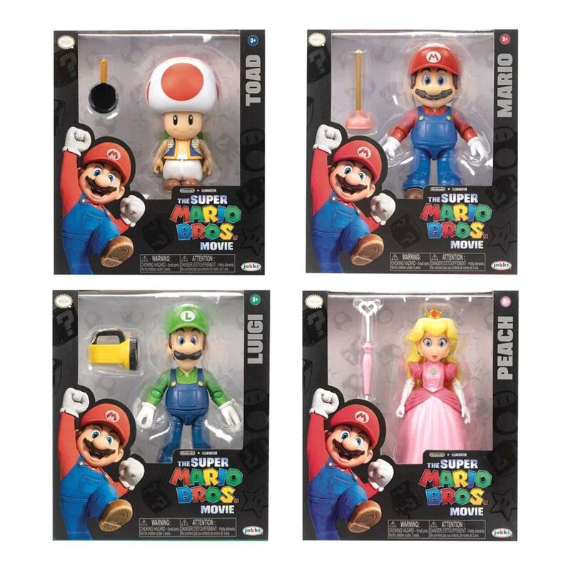 Jakks Pacific Nintendo The Super Mario Bros Movie Figures Assorted