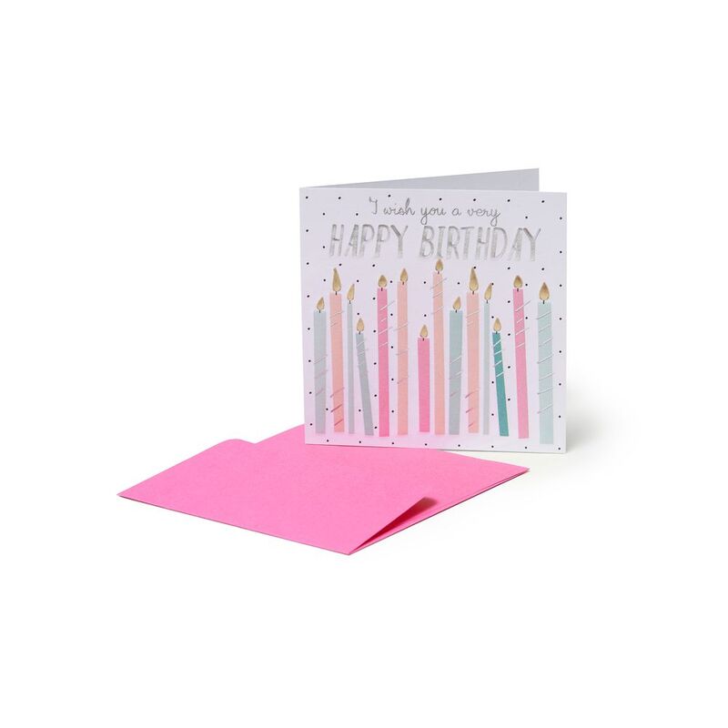 Legami Small Greeting Card - Candles (7 x 7 cm) Legami Small Greeting Card - Candles (7 x 7 cm)