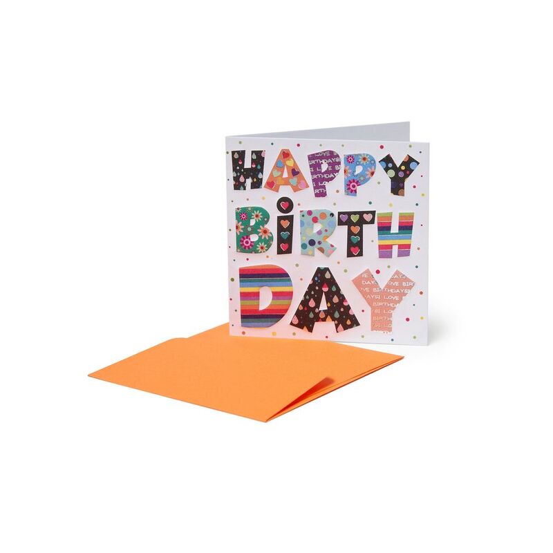 Legami Small Greeting Card - Happy Birthday + Dot (7 X7 cm) Legami Small Greeting Card - Happy Birthday + Dot (7 X7 cm)