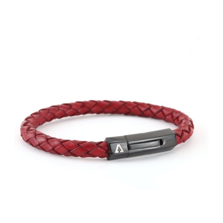 Alvarino Men's Leather Bracelet - ALV-BR164100S