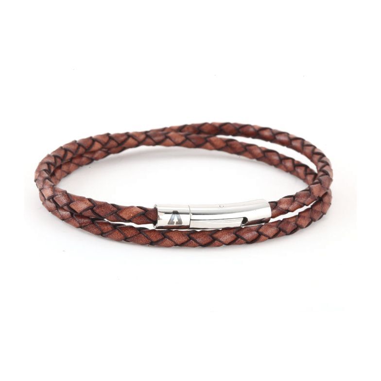 Alvarino Men's Leather Bracelet - ALV-BR164103S