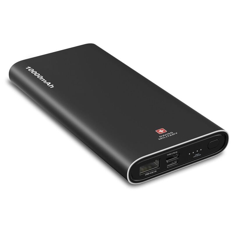 Swiss Military SM-PB-CD1-10K-BLK Chandoline Power Pack PD 10000mAh - Black