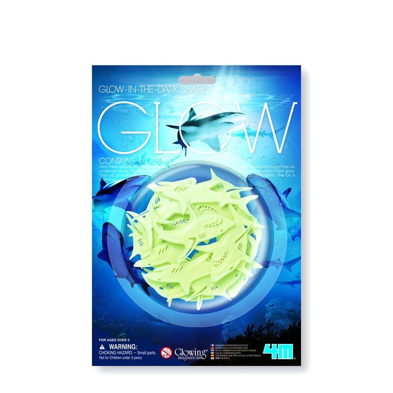 4M Card / Glow-In-The-Dark Sharks