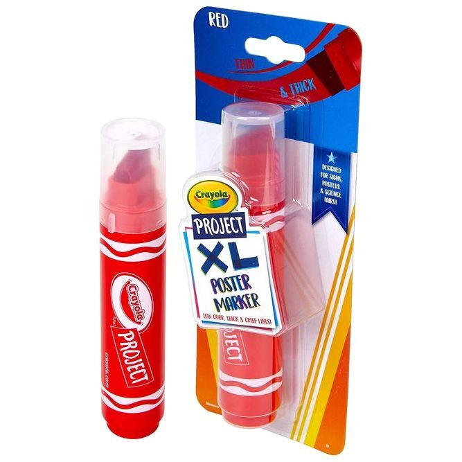 Crayola Project XL Poster Marker - Red (1 Piece)