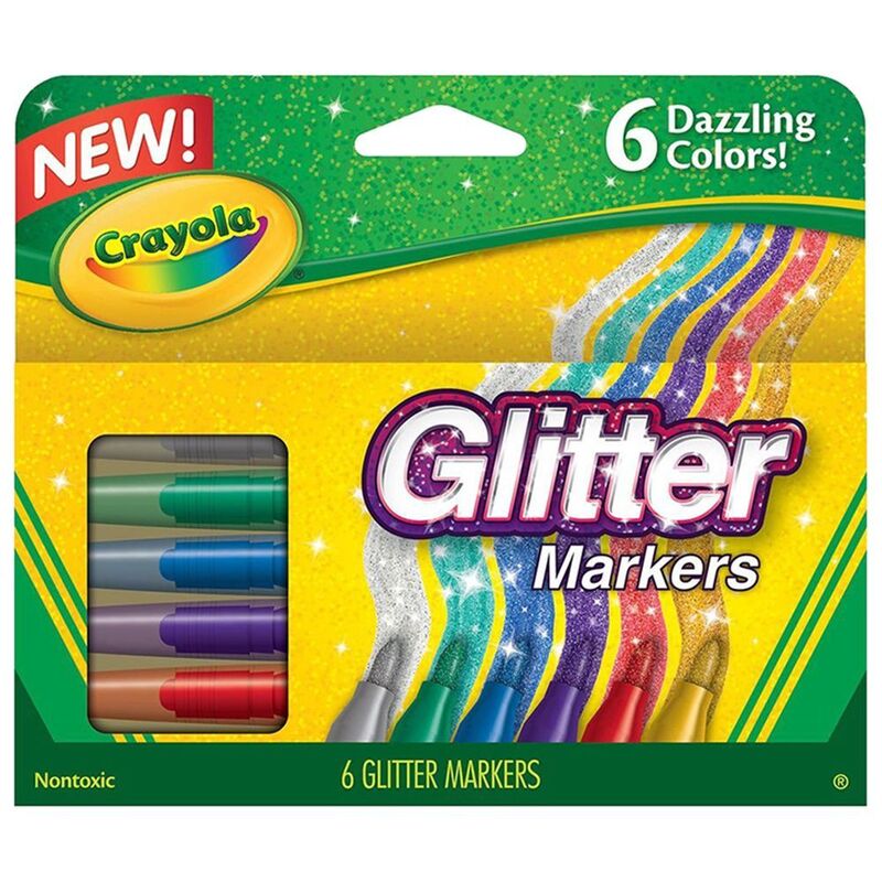 Crayola Glitter Markers (Set of 6)