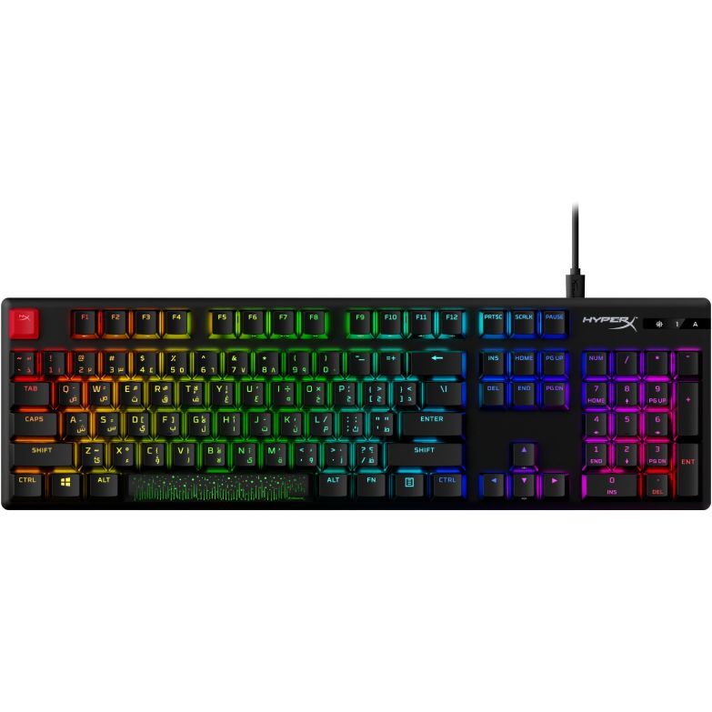 HyperX Alloy Origins PBT Mechanical Gaming Keyboard - HX Red Switch (Arabic/English) HyperX Alloy Origins PBT Mechanical Gaming Keyboard - HX Red Switch (Arabic/English)