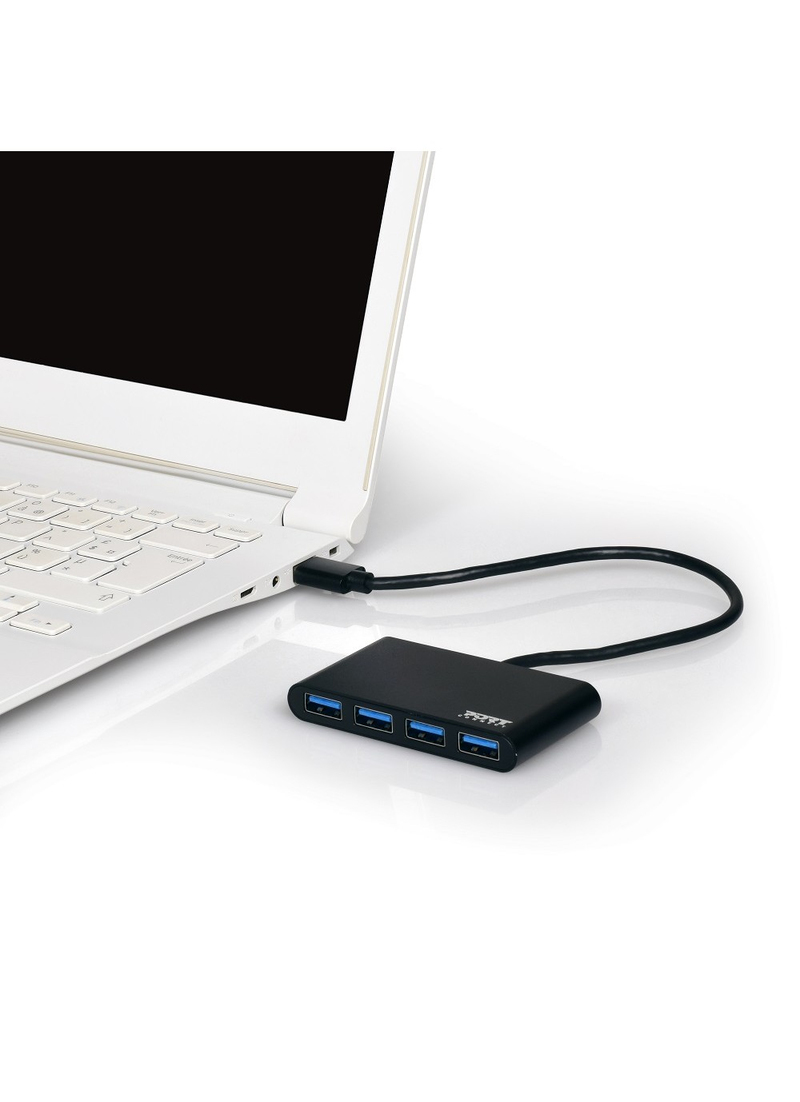 Port Designs 4-Port USB Hub - (USB 3.0 to 4 x USB 3.0)