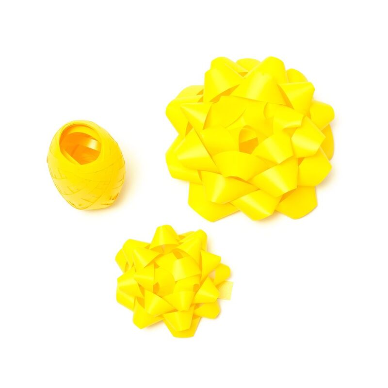 Legami Bows & Ribbon Set (Set of 2) - Yellow Legami Bows & Ribbon Set (Set of 2) - Yellow