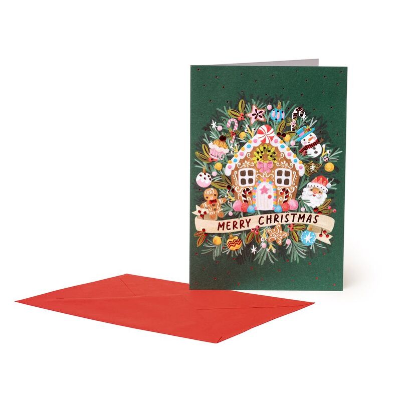 Legami Christmas Greeting Card - Gingerbread House Legami Christmas Greeting Card - Gingerbread House