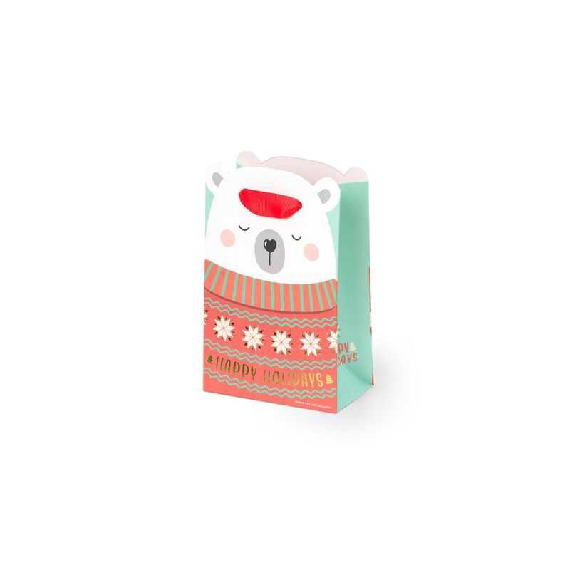 Legami Christmas Gift Bag - Small - Polar Bear Legami Christmas Gift Bag - Small - Polar Bear