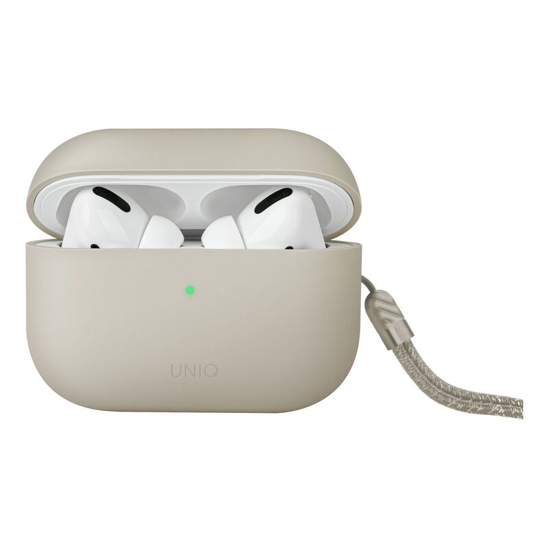 UNIQ Lino Hybrid Liquid Silicon Airpods Pro 2nd Gen (2022) Case - Beige UNIQ Lino Hybrid Liquid Silicon Airpods Pro 2nd Gen (2022) Case - Beige