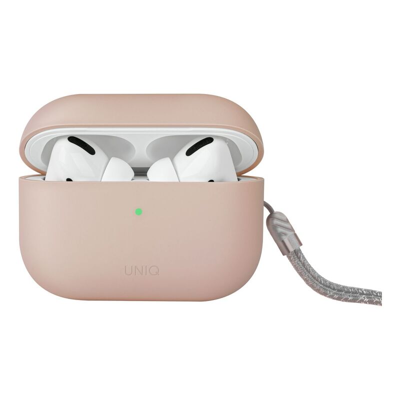 UNIQ Lino Hybrid Liquid Silicon Airpods Pro 2nd Gen (2022) Case - Blush