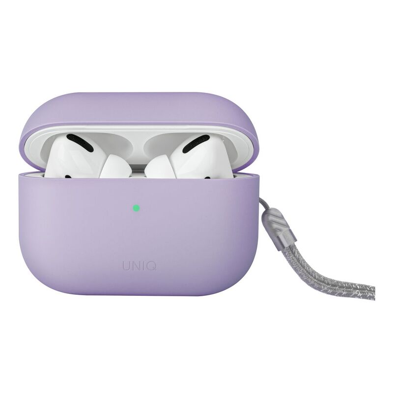 UNIQ Lino Hybrid Liquid Silicon Airpods Pro 2nd Gen (2022) Case - Lilac UNIQ Lino Hybrid Liquid Silicon Airpods Pro 2nd Gen (2022) Case - Lilac