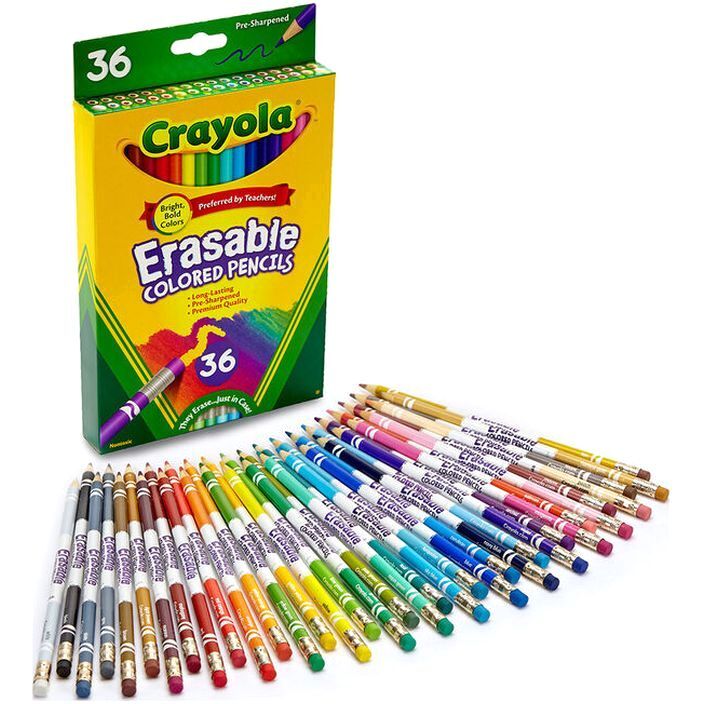 Crayola Erasable Coloured Pencils (36 Pack)