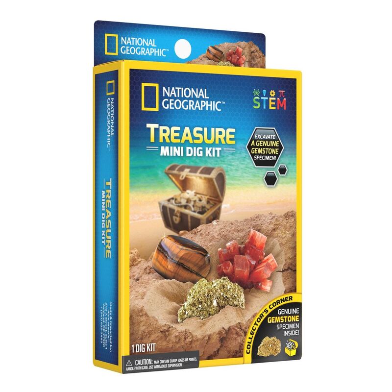 National Geographic Carded Treasure Mini Dig Kit National Geographic Carded Treasure Mini Dig Kit