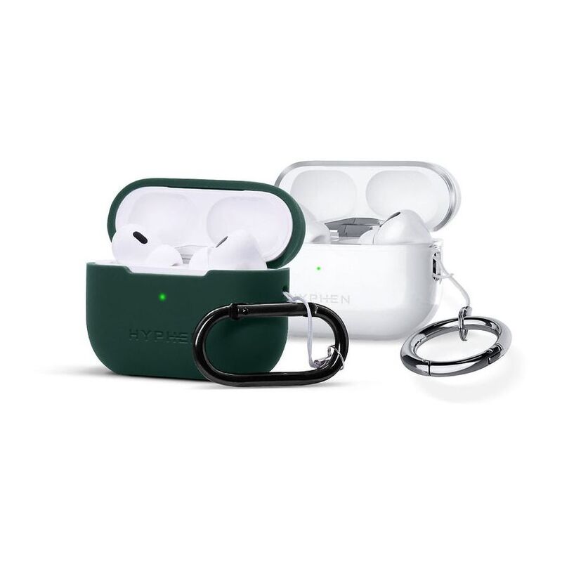 HYPHEN Cion Case with Oval and Ring Carabiner for AirPods Pro (2nd Gen) - Green
