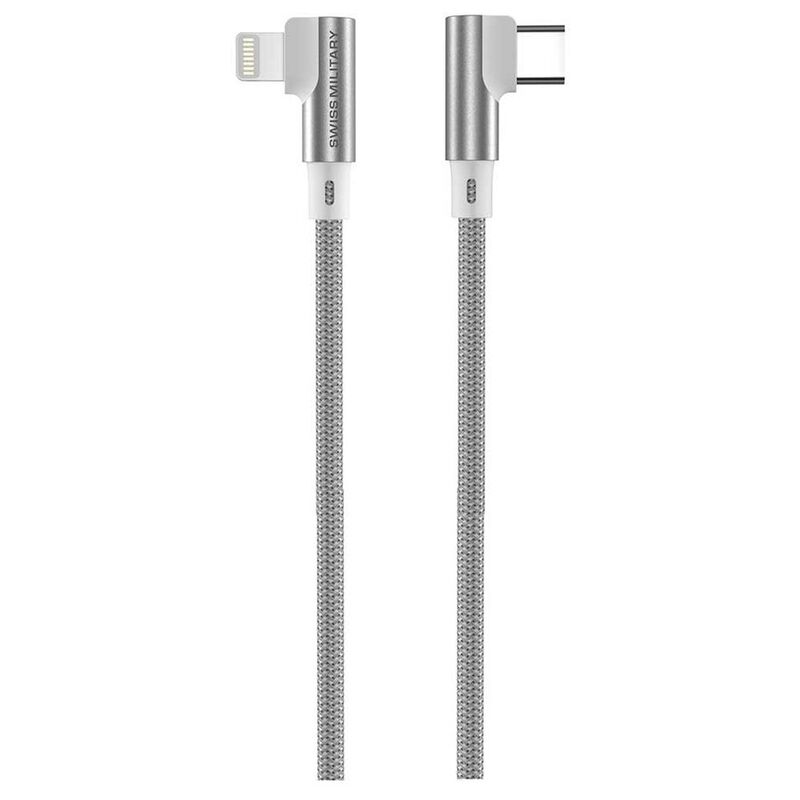 Swiss Military CL20W Type C To Lightning 2M Braided Cable - White