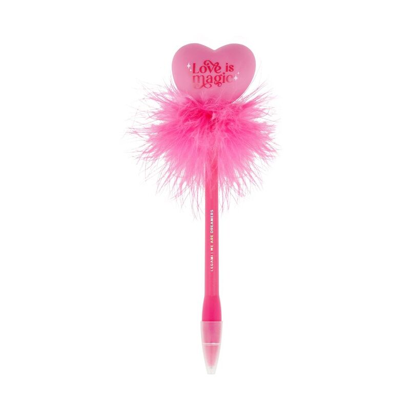 Legami Light-Up Heart Ballpoint Pen - Writing Is Magic - Heart Legami Light-Up Heart Ballpoint Pen - Writing Is Magic - Heart