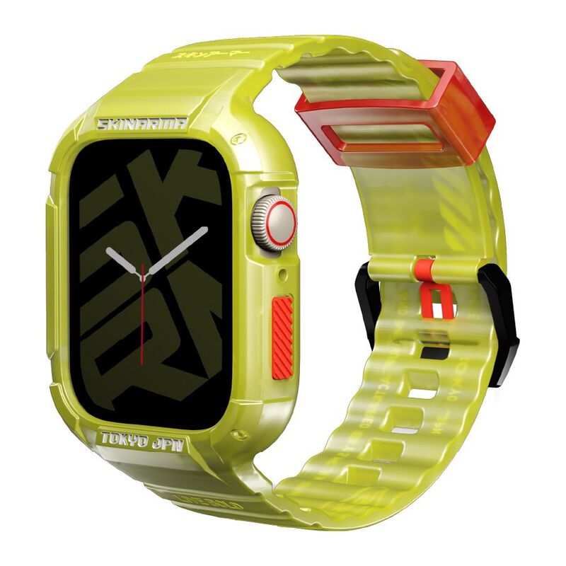 SkinArma Saido 2-In-1 Apple Watch Strap + Case 45/44 mm - Neon Yellow SkinArma Saido 2-In-1 Apple Watch Strap + Case 45/44 mm - Neon Yellow