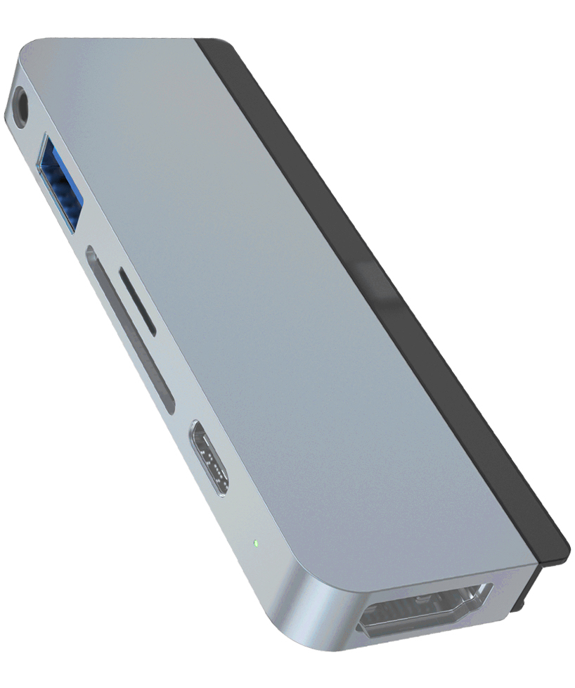 HYPER HyperDrive 6-in-1 USB-C Hub Silver for iPad Pro