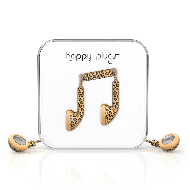 Happy Plugs Leopard Earphones