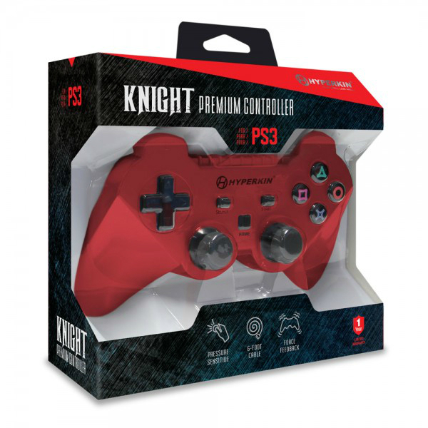 Hyperkin Knight Red Controller For PS3