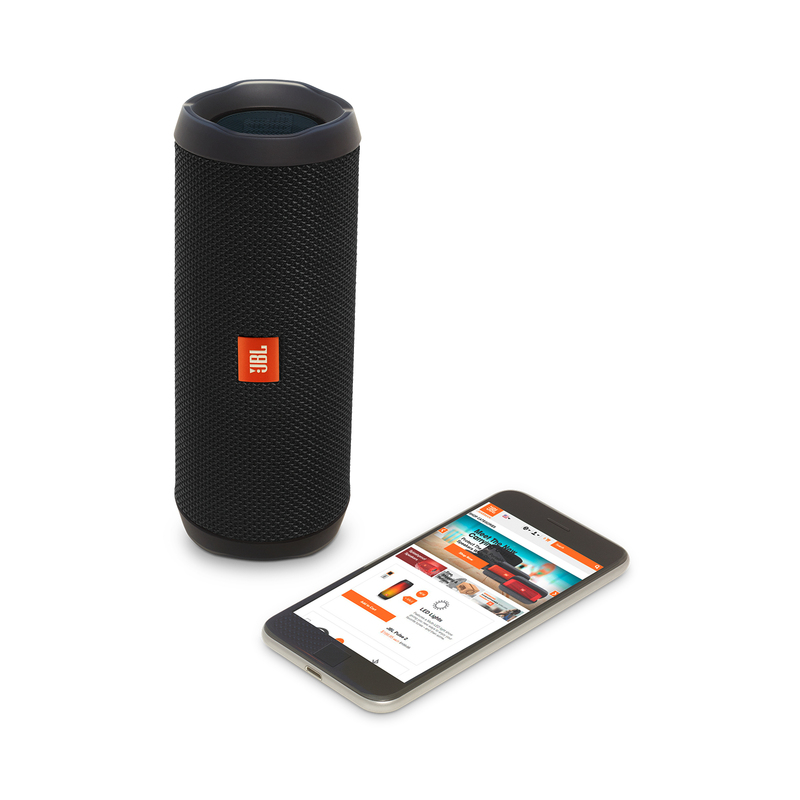 JBL Flip4 Black Waterproof Portable Bluetooth Speaker