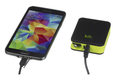 Kit 2-in-1 In-Car Charger & 3000mAh Black Power Bank