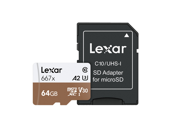 بطاقة ذاكرة ليكسار بروفيشنال 667X Microsdxc، سعة 64 جيجابايت، بطاقة داخلية Uhs-I