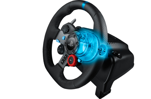 عجلة القيادة Logitech G G29 لألعاب السباق على أجهزة بلايستيشن 4 وبلايستيشن 3
