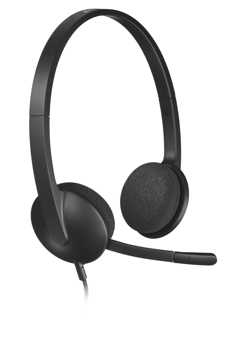 Logitech 981-000475 H340 Binaural Headphones Black