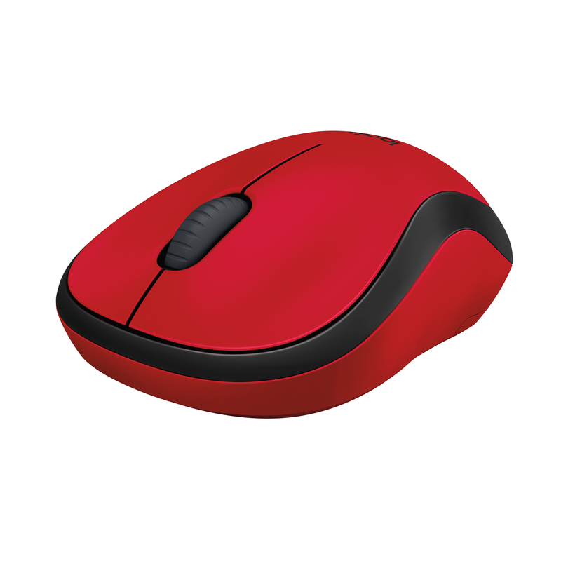 Logitech 910-004880 M220 Rf Wireless Optical Mouse Black/Red Ambidextrous