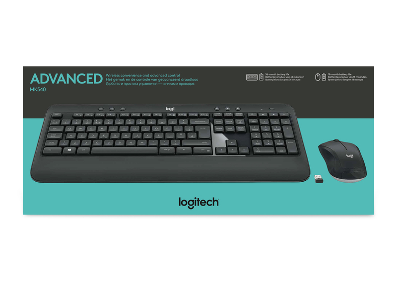 Logitech 920-008693 MK540 Advanced Wireless Keyboard and Mouse Combo