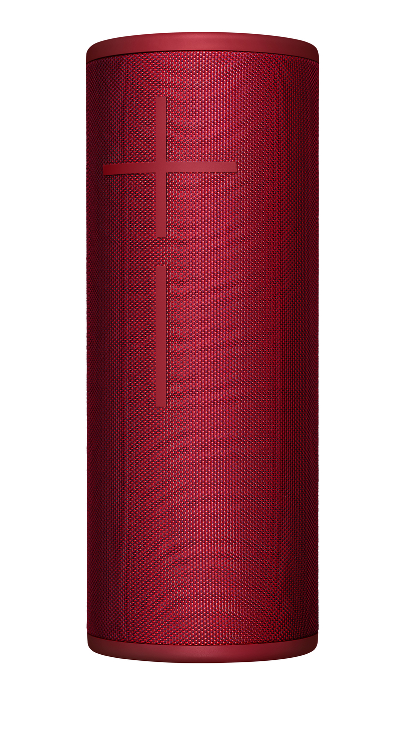 مكبر صوت ميجابوم 3 لاسلكي من التيميت ايرز مع بلوتوث احمر