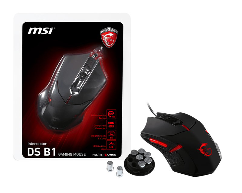 MSI Interceptor DS B1 Black Gaming Mouse