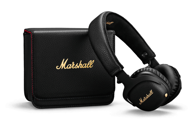 Marshall Mid Anc Black Noise Cancelling Bluetooth On-Ear Headphones
