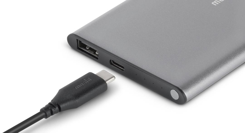 Moshi IonSlim 5000mAh USB-C Titanium Grey Power Bank