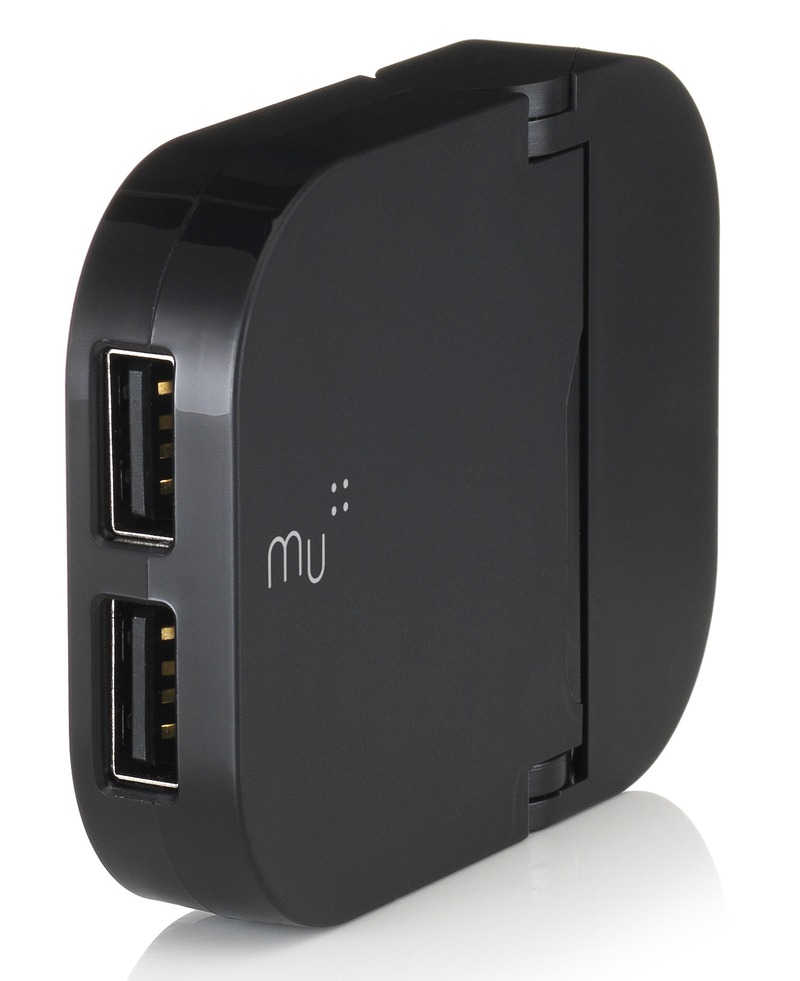 Made In Mind Mu Duo 1.2A Black Worldwide Traveller Charger