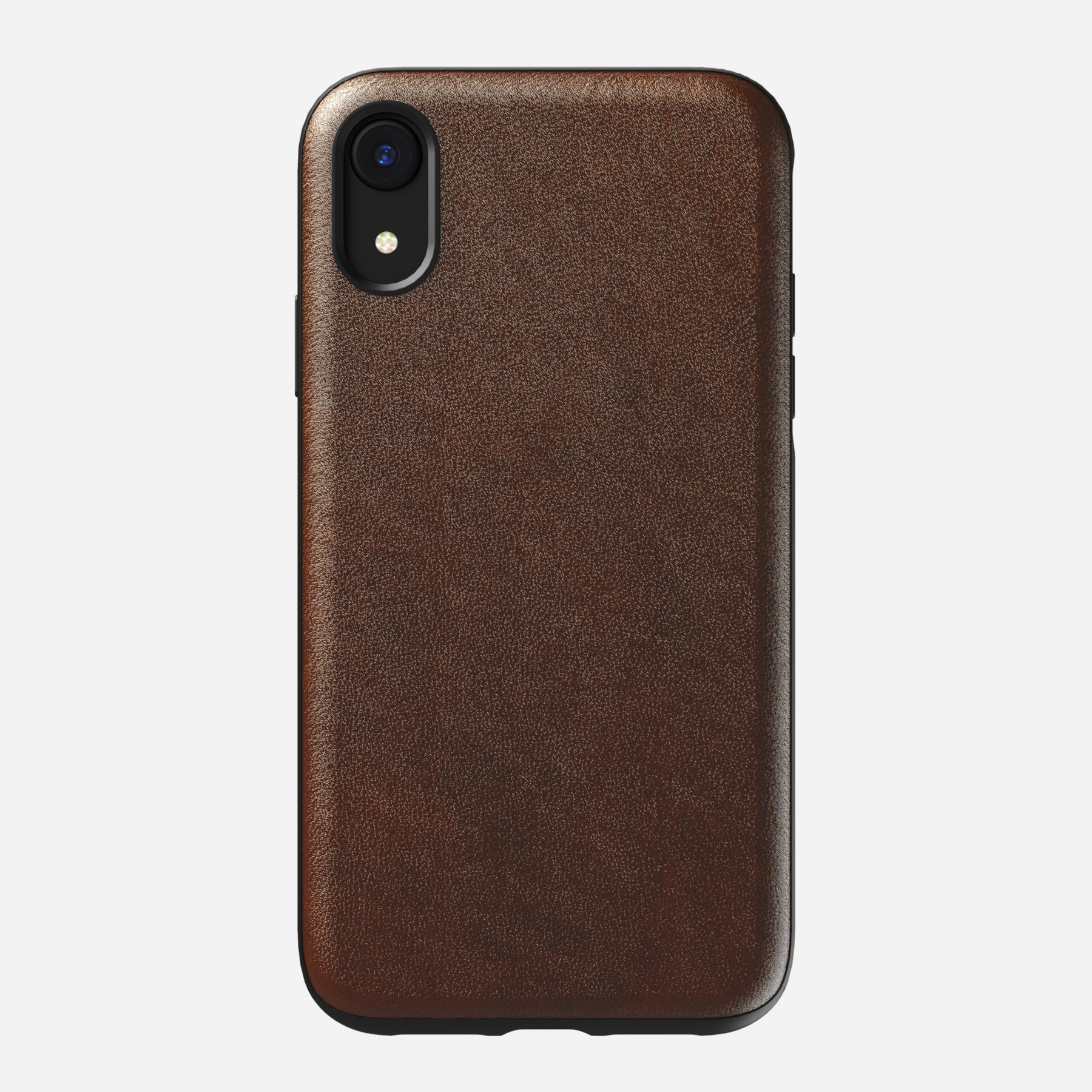 Nomad Rugged Leather Case Rustic Brown for iPhone XR