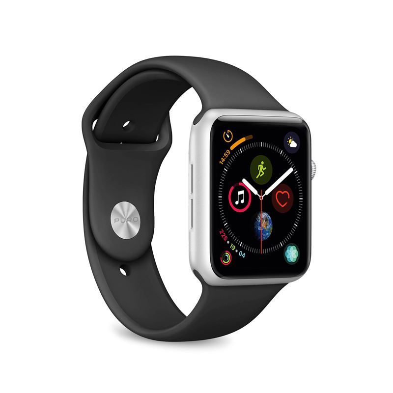 Puro Silicone Band 38-40mm Black for Apple Watch (Compatible with Apple Watch 38/40/41mm)