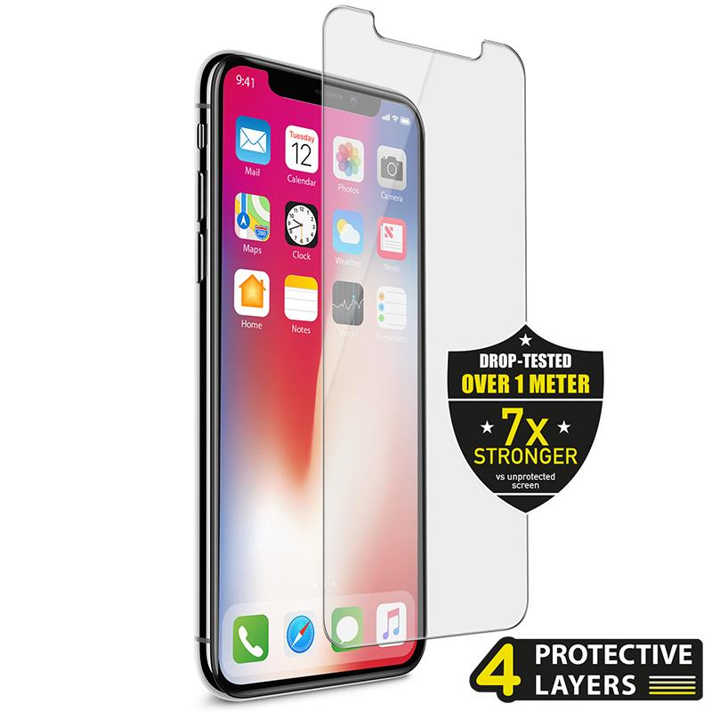 Puro Sapphire Grade Tempered Glass Screen Protector Transparent for iPhone X