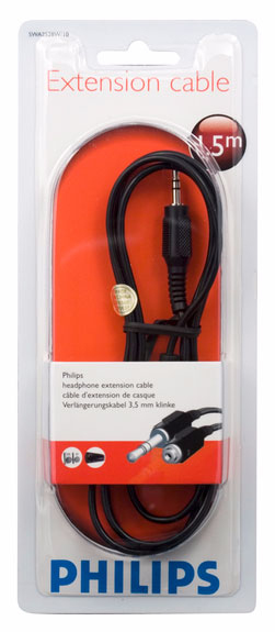 Philips 100 Series 3.5mm Male To Female Audio Cable 1.5M