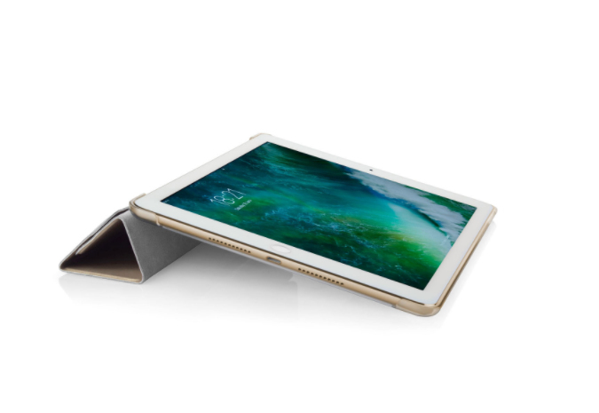 Pipetto Origami Case Champagne Gold & Clear for iPad 10.5-Inch