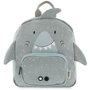 Trixie Kids Small Backpack - Mr. Shark Grey Blue Trixie Kids Small Backpack - Mr. Shark Grey Blue